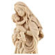Our Lady of Peace in wood Valgardena in wax with gold thread s4