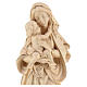 Madonna della pace legno Valgardena cerato filo oro s2