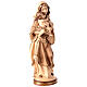 Our Lady of Peace in wood Valgardena burnished in 3 colours s2