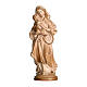 Our Lady of Peace in wood Valgardena burnished in 3 colours s1