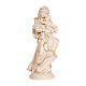 Our Lady by Raffaello in natural wood of Valgardena and wax decorated with gold painted thread s1