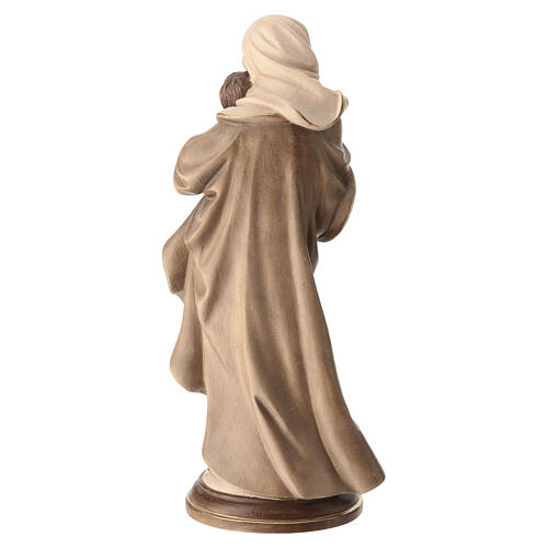 Our Lady by Raffaello in wood of Valgardena burnished in 3 colours 7