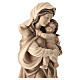 Our Lady by Raffaello in wood of Valgardena burnished in 3 colours s5