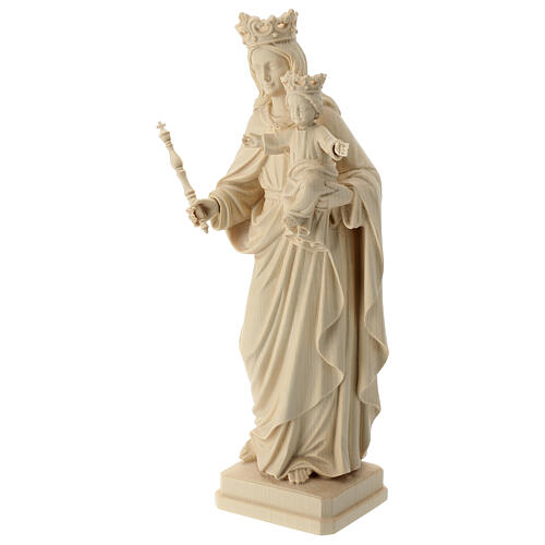 Virgen Auxiliadora Reina Coeli madera Val Gardena natural 3