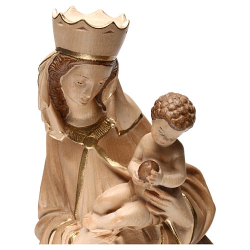 Our Lady of Krumauer in wood of Valgardena burnished in 3 colours 2
