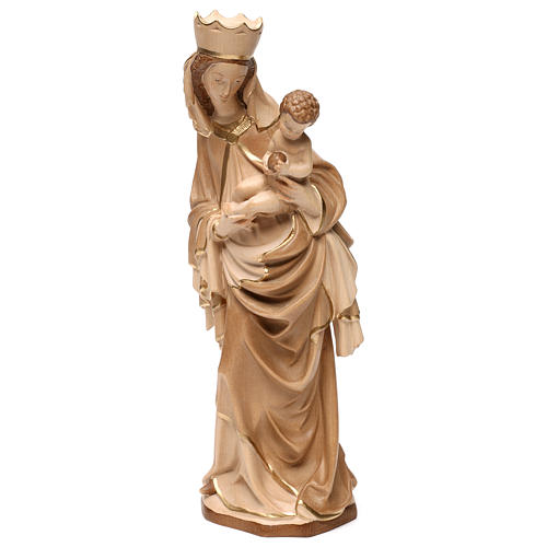 Our Lady of Krumauer in wood of Valgardena burnished in 3 colours 3