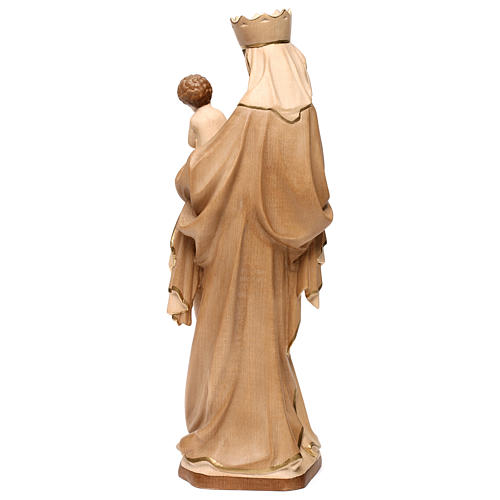Our Lady of Krumauer in wood of Valgardena burnished in 3 colours 5