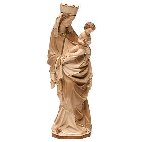 Vierge de Krumauer bois Val Gardena bruni 3 tonalités