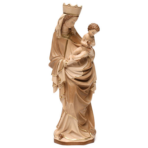 Our Lady of Krumauer in wood of Valgardena burnished in 3 colours 1