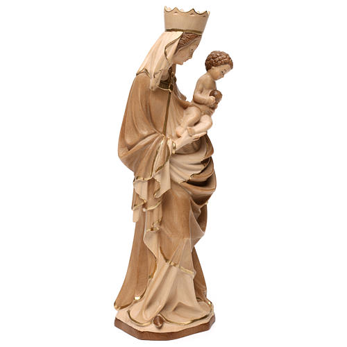 Our Lady of Krumauer in wood of Valgardena burnished in 3 colours 4