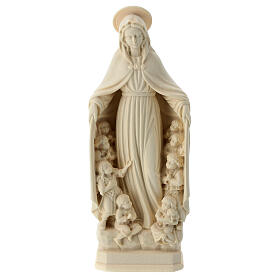 Virgen de la protección madera Val Gardena natural