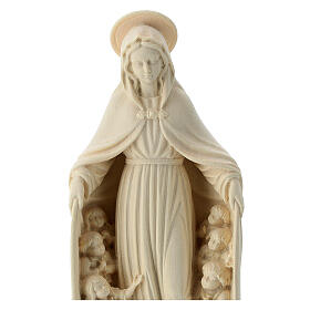 Virgen de la protección madera Val Gardena natural