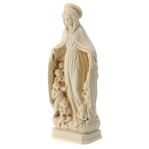 Virgen de la protección madera Val Gardena natural 3