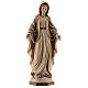 Our Lady of Graces in wood of Valgardena burnished in 3 colours s1