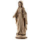 Our Lady of Graces in wood of Valgardena burnished in 3 colours s3