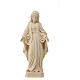 The Sacred Heart of Mary in natural wood of Valgardena s1
