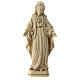 The Sacred Heart of Mary in wood and wax decorated with gold thread Valgardena s1