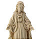 The Sacred Heart of Mary in wood and wax decorated with gold thread Valgardena s2
