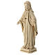 The Sacred Heart of Mary in wood and wax decorated with gold thread Valgardena s3