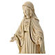 The Sacred Heart of Mary in wood and wax decorated with gold thread Valgardena s4