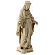 The Sacred Heart of Mary in wood and wax decorated with gold thread Valgardena s5