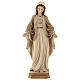 The Sacred Heart of Mary in wood of Valgardena burnished in 3 colours s1