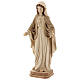 The Sacred Heart of Mary in wood of Valgardena burnished in 3 colours s3