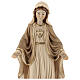 The Sacred Heart of Mary in wood of Valgardena burnished in 3 colours s4
