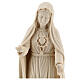 The Immaculate Heart of Mary in natural wood of Valgardena s2