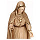The Immaculate Heart of Mary in wood of Valgardena burnished in 3 colours s2
