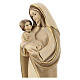 Gottesmutter mit Kind Grödnertal Holz braunfarbig s2