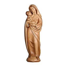 Statue in legno naturale: Madonna classica legno Valgardena brunito 3 colori