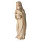 Mother of Hope statue in waxed wood with golden detail, Val Gardena s6