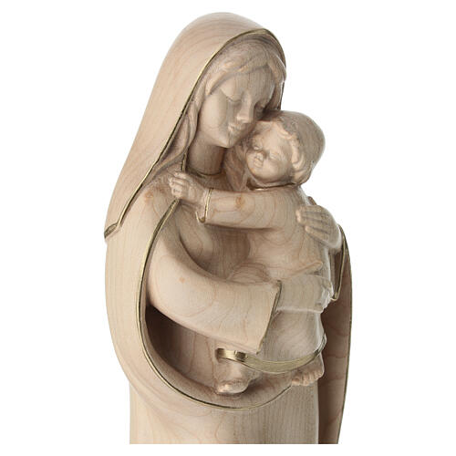 Nossa Senhora da esperança madeira Val Gardena encerada fio ouro 5