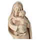 Our Lady and infant Jesus statue gold-edged waxed wood, Val Gardena s3