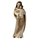 Our Lady of Hope in wood of Valgardena burnished in 3 colours s1