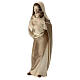 Our Lady of Hope in wood of Valgardena burnished in 3 colours s3