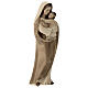 Our Lady of Hope in wood of Valgardena burnished in 3 colours s4