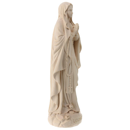 Our Lady of Lourdes in natural wood of Valgardena 5