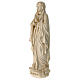 Virgen de Lourdes madera Val Gardena encerada hilo oro s4