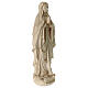 Virgen de Lourdes madera Val Gardena encerada hilo oro s6