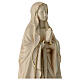 Virgen de Lourdes madera Val Gardena encerada hilo oro s7