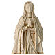 Our Lady of Lourdes in wood of Valgardena and wax decorated with a gold painted thread s2