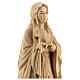 Gottesmutter von Lourdes Grödnertal Holz braunfarbig s2