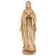 Virgen de Lourdes madera Val Gardena bruñida 3 colores s1