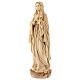 Our Lady of Lourdes in wood of Valgardena burnished in 3 colours s3