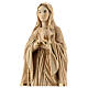 Our Lady of Lourdes in wood of Valgardena burnished in 3 colours s4