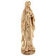 Our Lady of Lourdes in wood of Valgardena burnished in 3 colours s6