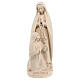 Our Lady of Lourdes with Bernardette in natural wood of Valgardena s1