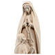 Our Lady of Lourdes with Bernardette in natural wood of Valgardena s2